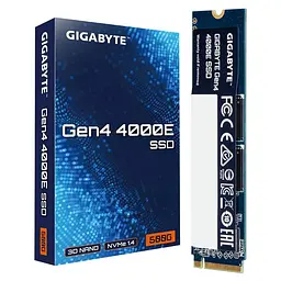 SSD накопичувач 500GB Gigabyte Gen4 4000E M.2 2280 PCIe 4.0 x4 3D NAND (G440E500G) - мініатюра 4