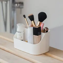 Органайзер для дрібниць МВМ My Home Scandinavia 19х11.6х10.6 см білий (FH-43 WHITE/WOOD) - мініатюра 5