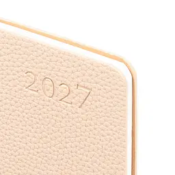 Ділова записна книжка-тижневик Leo Planner м'яка датована 2027 Binario 252738 128 аркушів 10х17 см бежева - мініатюра 2