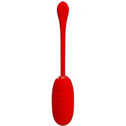 Віброяйце Pretty Love Kirk Super Soft Silicone 19,7 см (червоний)