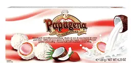 Цукерки Papagena Кокос полуниця 120 г.