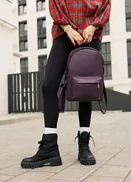 Жіночий рюкзак Sambag Brix Classic оксамитовий 35 х 25 х 12 см (14511022) - мініатюра 4