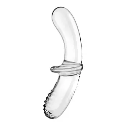 Фалоімітатор Satisfyer Double Crystal 19.6 см прозорий - мініатюра 2