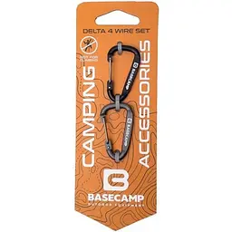 Набір карабінів Base Camp Delta 4 Wire Set 2 2 шт Black/Grey (1033-BCP 60800)