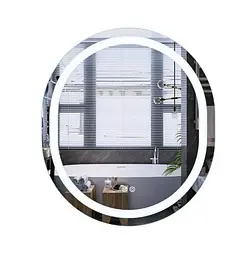 Дзеркало Mixxus Premium ELLIPSE MV05-80x70-REVERSE (LED Touch, Anti-fog (3-6,5kK)) (MP6643) - мініатюра 1