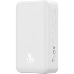 Портативний ЗП Power Bank Baseus EnerFill FM41 Mini Magnetic PD20W з БЗП 20000mAh (E0027U) Moon White