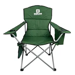 Кемпінгове крісло BaseCamp Hunter, 60x60x100 см Зелений