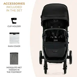 Прогулянкова коляска Kinderkraft Mitzy Ink Black (KSMITZ00BLK0000) - мініатюра 6