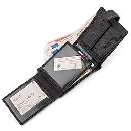 Чоловічий шкіряний гаманець (ST102) ST Leather 11,5х9,5х2,5 см acs0015182 - мініатюра 4