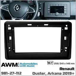 Перехідна рамка Renault Duster, Arkana AWM 981-27-112 - мініатюра 5
