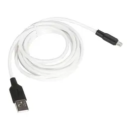 Кабель гнучкий Hoco X21 Plus Silicone MicroUSB 2 метри білий силіконовий