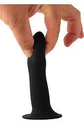 Фалоімітатор Solid Love Premium Silicone Dildo 5 Inch 13 см чорний - мініатюра 4