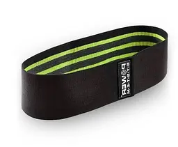 Тканева гумка для фітнесу та спорту Power System PS-4092 Booty Band LVL 2 Black/Green (d_80 см, 12-16 кг) (4092GN-0) - мініатюра 6