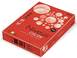 Папір кол.насичений, А4/80, червоний A4.80.NVI.CO44.500 (1/5) поштучно