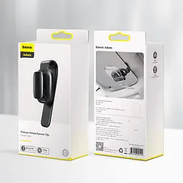 Автоутримувач для окулярів Baseus Platinum Eyewear Clip ACYJN-B01 на сонцезахисний козирок (Чорний) - мініатюра 9