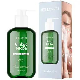 Заспокійливий очищувальний гель Hollyskin Ginkgo Biloba Calming Cleanser з ектрактом гінкго білоба 200 мл