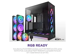 Корпус NZXT H9 Flow RGB+ Black (CM-H92FB-P1) - мініатюра 4