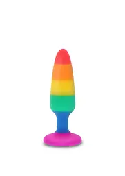 Анальна пробка Toy Joy Medium Twink Plug 11 см (райдужний) - мініатюра 2