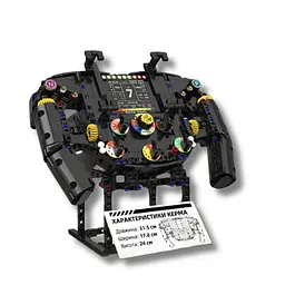 Конструктор руль Ferrari steering wheel симулятор керма суперкара гоночного автомобіля для дітей та дорослих, 833 деталі - мініатюра 2