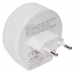 Зарядний пристрій USB-C з нічником та датчиком світла 15W Білий - мініатюра 4
