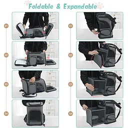 Рюкзак для домашніх тварин, що розширюється Voyager Pet VB16007T - мініатюра 6