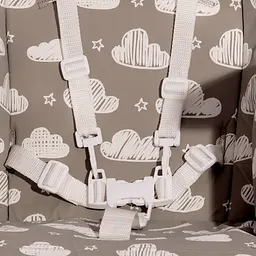 Регульований стілець для зручного годування немовлят Dulce Cool Grey Leather Lorelli Сірий - мініатюра 4
