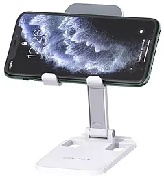Автотримач AWEI X11 Table Holder White - мініатюра 3