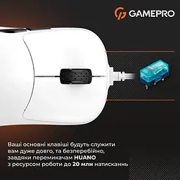 Миша GamePro GM690W White [126084] - мініатюра 7