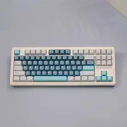 Набір кейкапів Whistle 126 PBT/PC, Блакитний - мініатюра 5