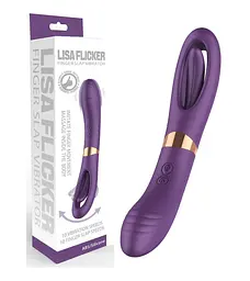 Вібратор G-точки Flicking Dual у фіолетовому - мініатюра 7