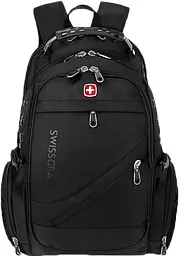 Рюкзак, швейцарський рюкзак, SwissGear 8810, рюкзак туристичний, рюкзак для ноутбука Чорний