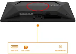 Монiтор 23.8" 24G4ZRE Black/Red AOC teh0027416 - мініатюра 9