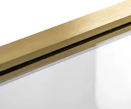 Шторка для ванни Rea Elegant 70 brushed gold нерухома REA-W6600, Універсальна, прозорий, золотий - мініатюра 5