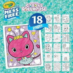 Розмальовка Crayola Color Wonder Gabby's Dollhouse 18 сторінок та 4 фломастери - мініатюра 5