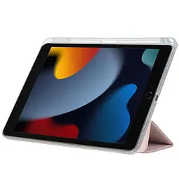 Обкладинка BeCover Ultra Slim Origami Transparent з кріпленням Apple Pencil для Apple iPad 10.2 2019/2020/2021 Pink (711100) - мініатюра 2