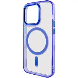 Чохол TPU Iris with MagSafe для Apple iPhone 14 Pro Max (6.7) Синій - мініатюра 3