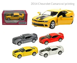 Металева інерційна легкова модель Chevrolet Camaro 2014 5", відкриваються двері - мініатюра 3