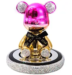 Автомобільний ароматизатор із хитаючоюся головою Lucky Bear CHAOBAO Рожеве Золото (Океан)