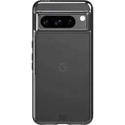 Оригінальний протиударний силіконовий чохол Tech21 Evo Check для Google Pixel 8 Pro (6.7") Smokey Black
