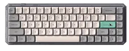 Клавіатура бездротова Motospeed Darmoshark K5 Gateron Silver Pro RGB Light Gray (dmk5lgspro)