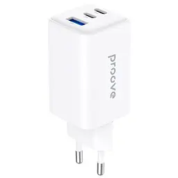 Зарядний пристрій Proove Pocket GaN 65W (2Type-C + USB) white (WCPG65121202)