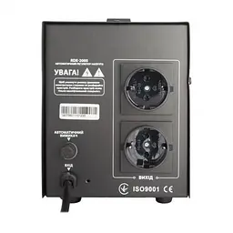 Стабілізатор напруги Gemix RDX-2000, 2000 VA (1400 Вт), вход. напряжение 140-260В, вих напряжение 220В ± 10% (RDX-2000) - мініатюра 3