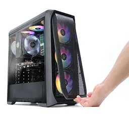 Zalman Корпус N5 MF, без БЖ, 1xUSB3.0, 2xUSB2.0, 4x120mm RGB fans, Acrylic Side Panel, ATX, чорний - мініатюра 2