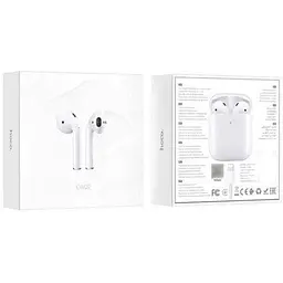 Бездротова гарнітура Hoco ES49 (EW02) AirPods біла блютуз 5.0 - мініатюра 4