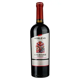 Вино Koblevo Bordeaux Стефанія, красное, полусладкое, 9-13%, 0,75 л