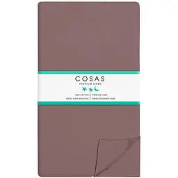 Простирадло Cosas полуторне 155х240 mousse, шоколад (Ranfors_Chocolate_155s)