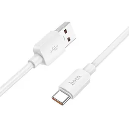 Дата кабель Hoco X96 Hyper USB to Type-C 100W (0.25m) White - мініатюра 2