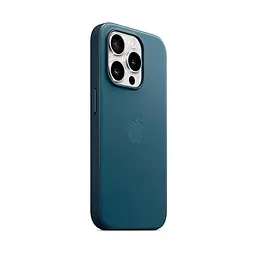 Чехол для Apple iPhone 15 Pro, FineWoven Case with MagSafe, синий, защитная накладка из материала FineWoven, противоударный, для iPhone, защита всего корпуса, поддержка беспроводной зарядки и MagSafe, (ARM71985) - мініатюра 2