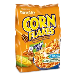 Cухий сніданок Nestle Corn Flakes Honey&Nut безглютенові пластівці з медом та арахісом 450 г