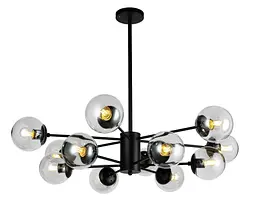 Люстра молекула Levistella 7526033-12 BK+CL